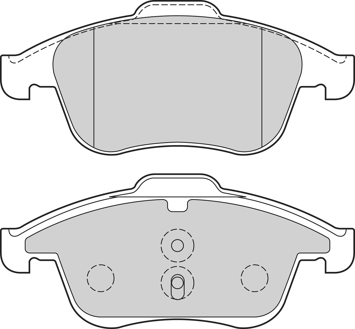 Jeu de 4 plaquettes de frein VALEO ref. 302668